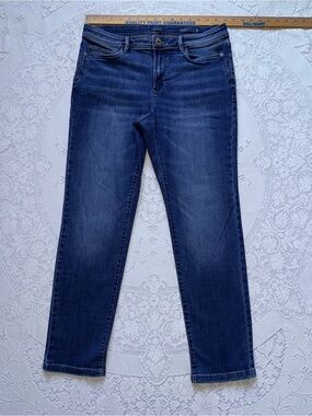 J.Jill Authentic Fit Slim Ankle Denim Jeans Mid Rise Medium Wash Sz 8R